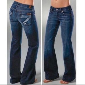 7 For All Mankind Dojo Flare Jeans 25